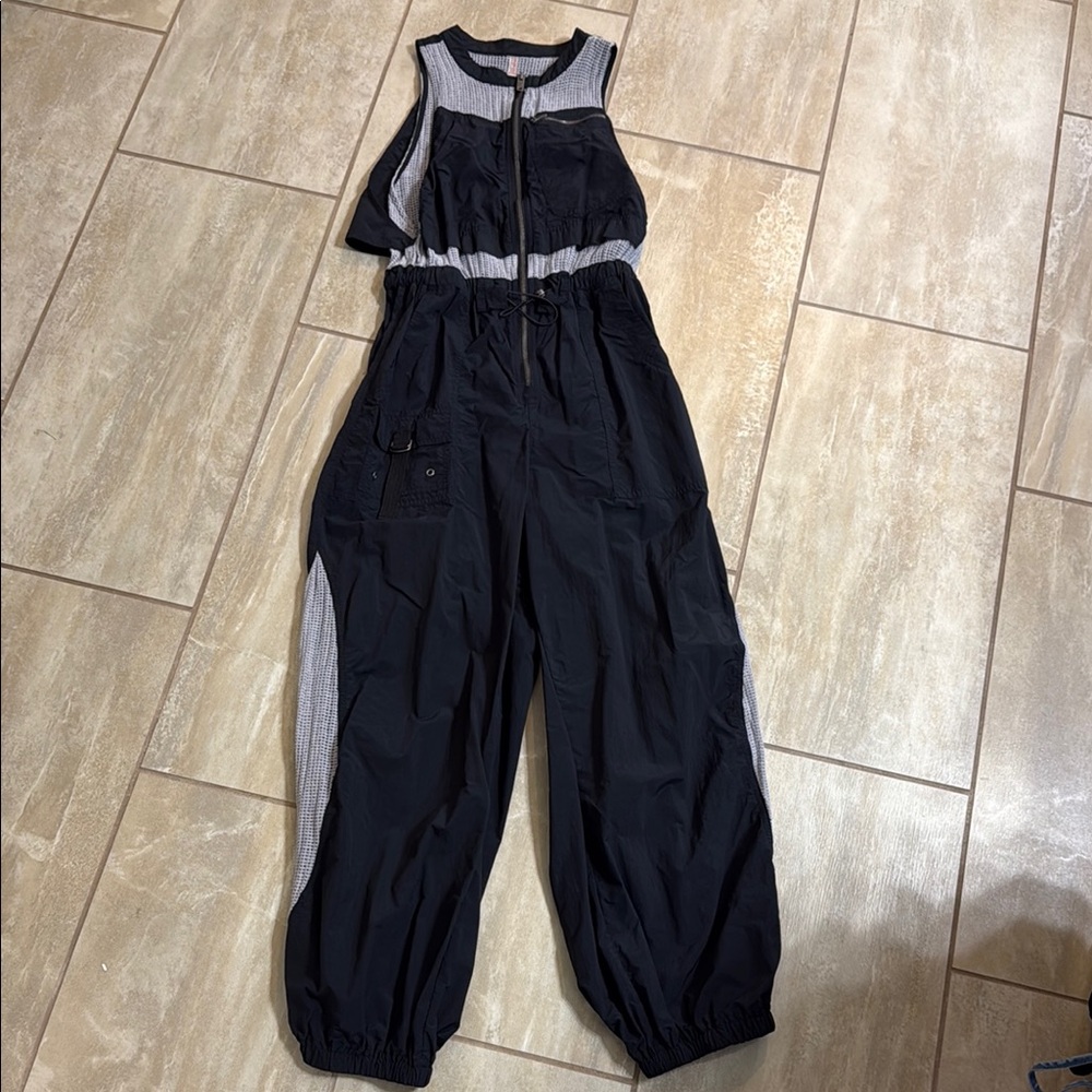 FP Movement by Free People Black and Gray Jumpsuit